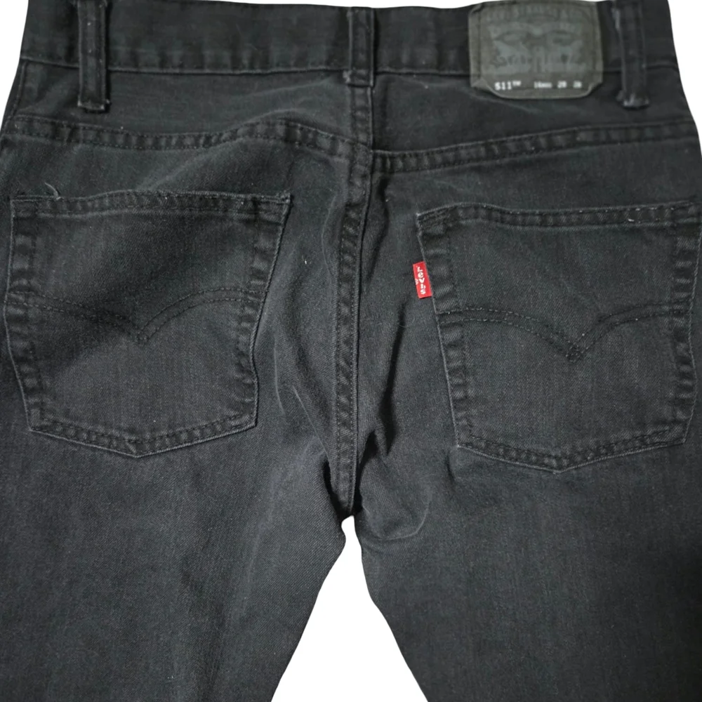 Levi’s 511 Slim Black Jeans Men’s W28 Slim Fit‎ Stretch Denim